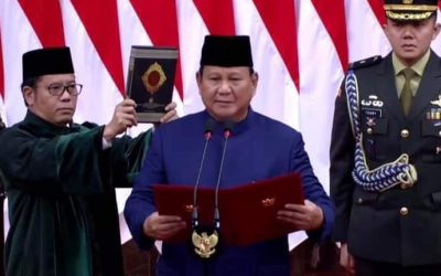 PRABOWO ANGKAT SUMPAH PRESIDEN INDONESIA KELAPAN