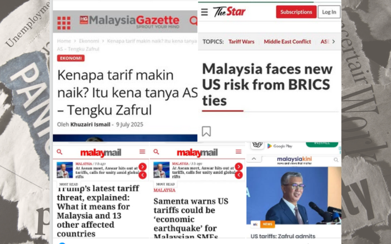 MALAYSIA “KURANG KUAT” TURUNKAN KADAR TARIF TIMBAL BALAS TRUMP