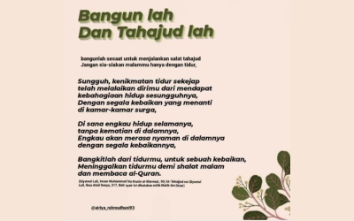 EMPAT PROSES TAHAPAN DALAM MENCINTAI TAHAJUD