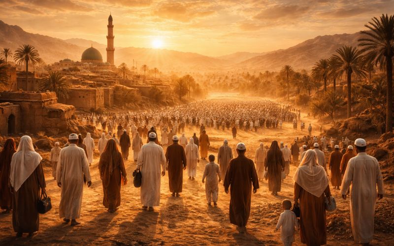 SATU PAGI AIDILFITRI DI MADINAH